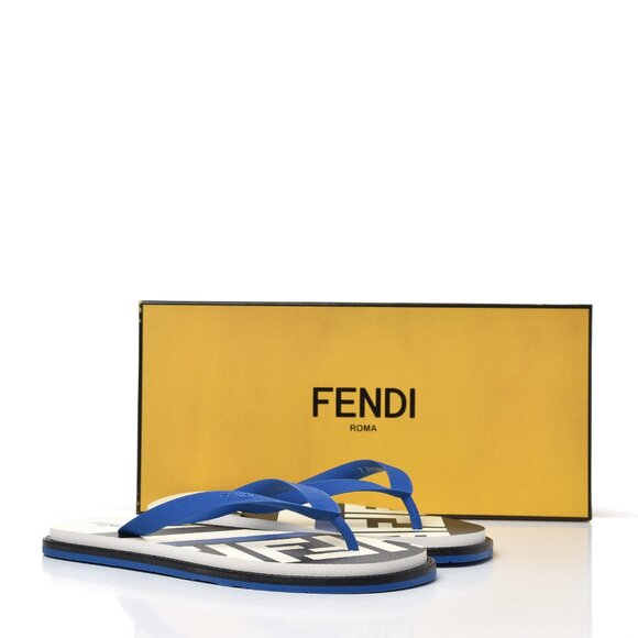 Fendi  Rubber FF Mens Logo Thong Sandals main image 5